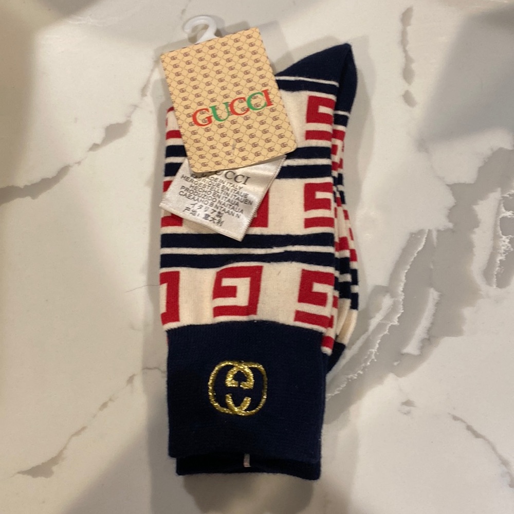 Woman’s medium Gucci socks.